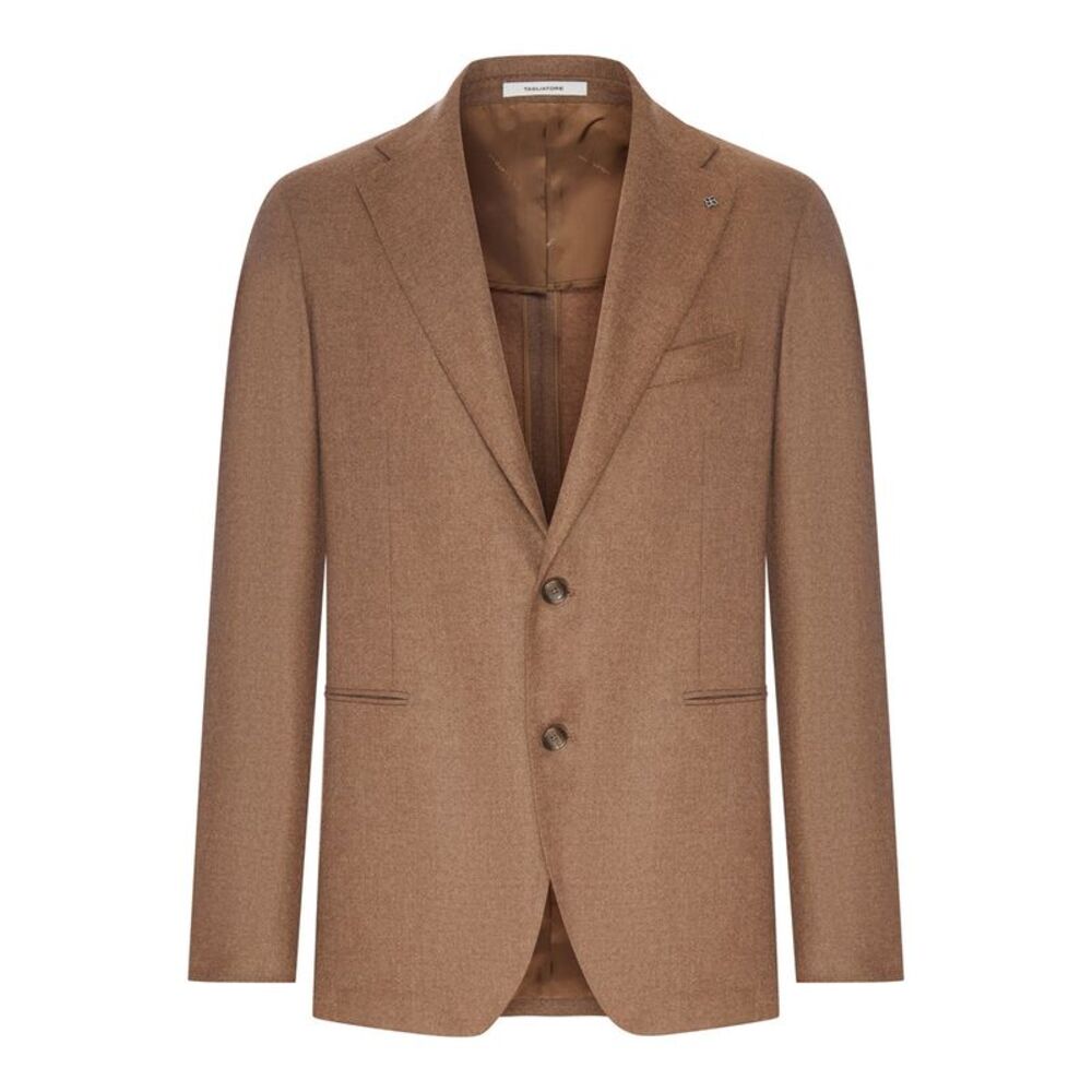 Tagliatore Men Single-Breasted Wool And Cashmere Blend Jacket